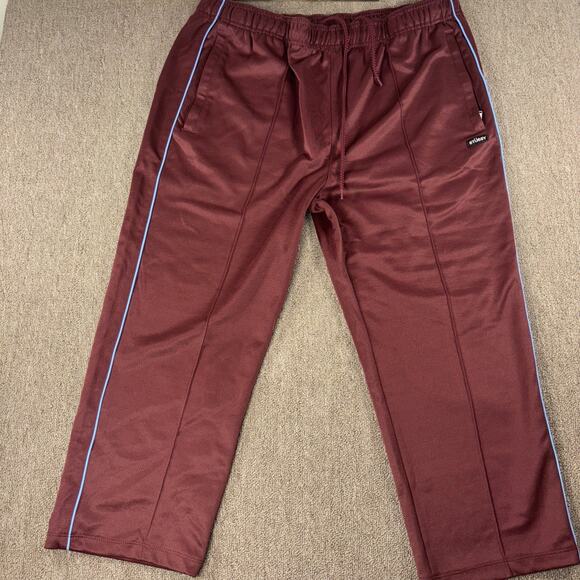 Stussy Other - Vintage 90s Stussy Men’s Track Pants XL Brick Red Pinstripe